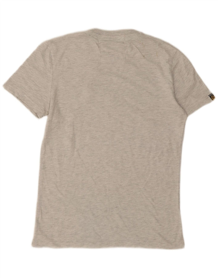 Męski T-shirt z grafiką Superdry, średnioszary, bawełniany