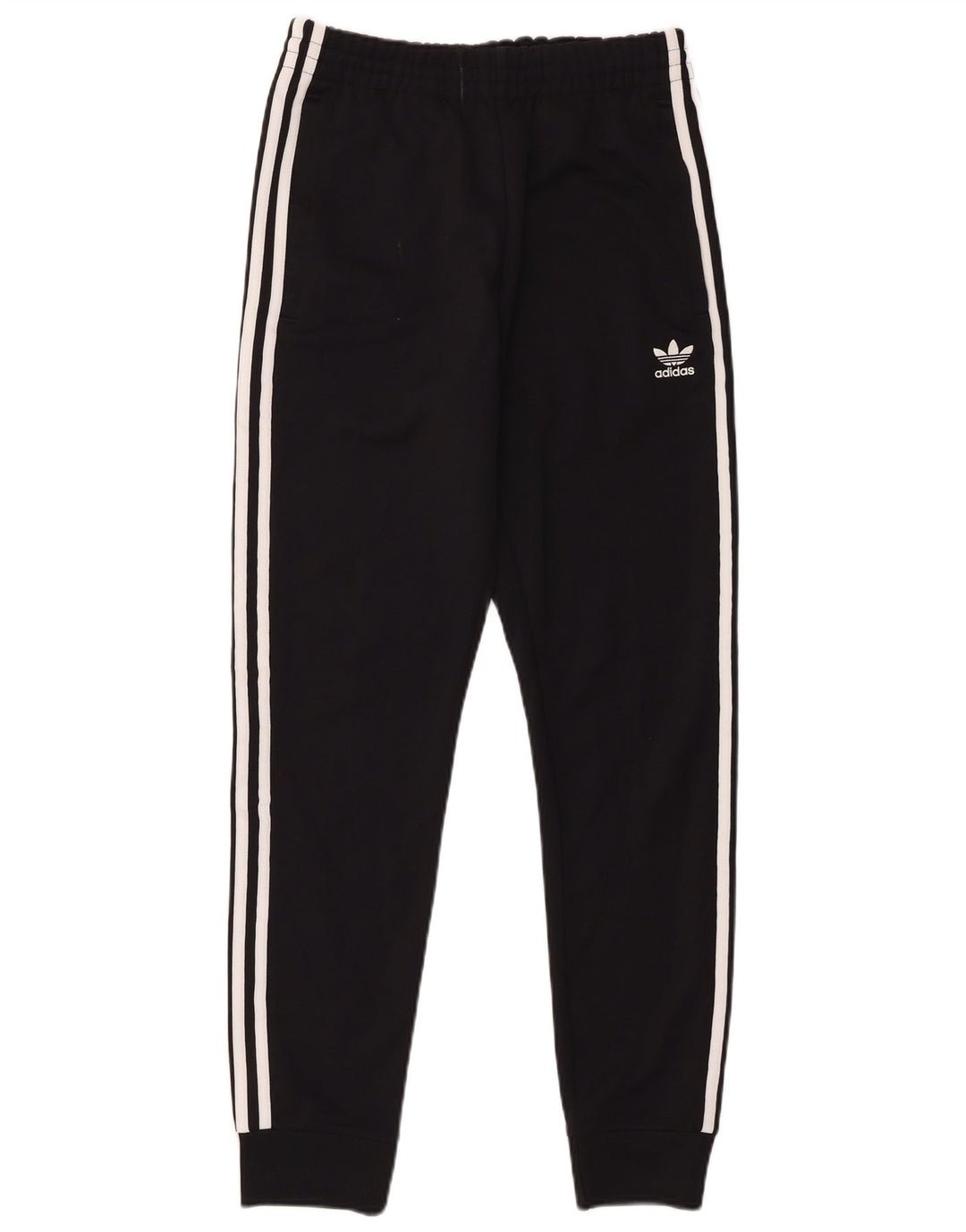 Męskie spodnie dresowe Adidas, małe, czarne, poliestrowe