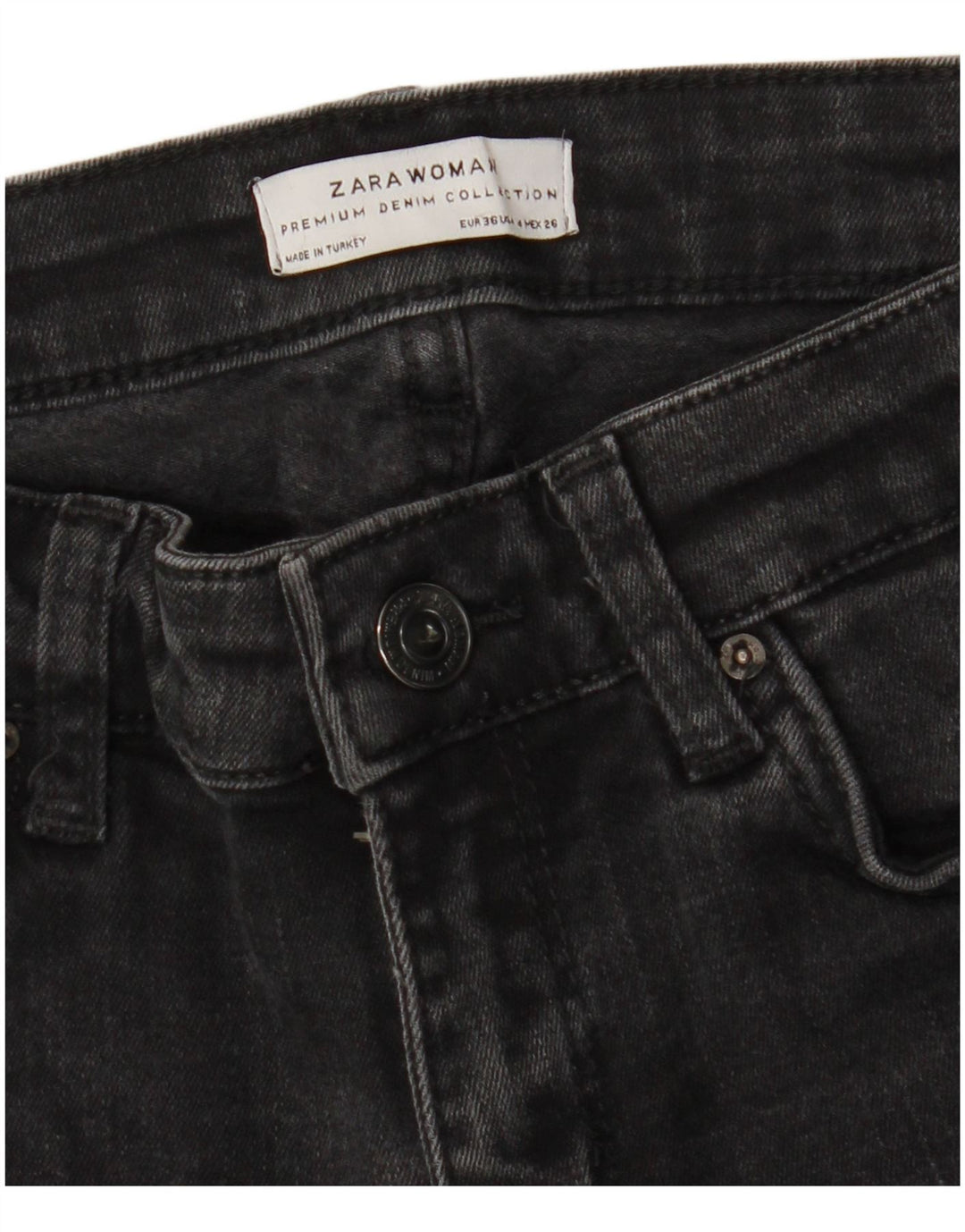 Damskie jeansy Bootcut Zara EU 36 XS W26 L26 Czarne