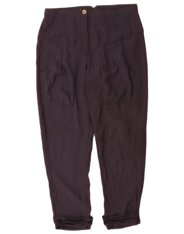 Damskie proste spodnie Topshop UK 6 XS W26 L26 Granatowy poliester