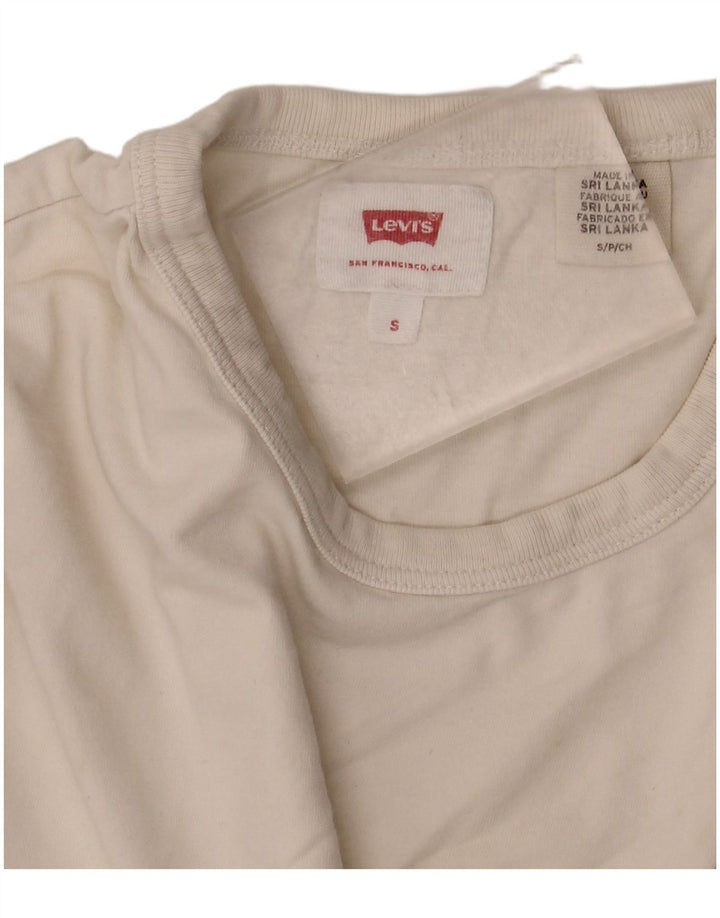 Męski T-shirt Levi's, mały, biały