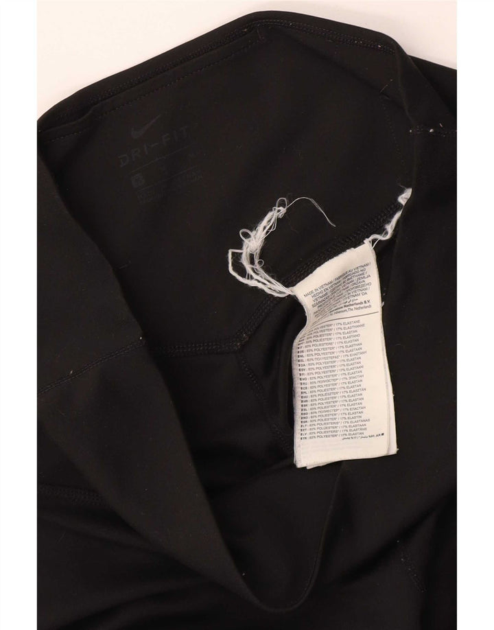 Damskie legginsy Nike Dri Fit UK 14, średni czarny poliester