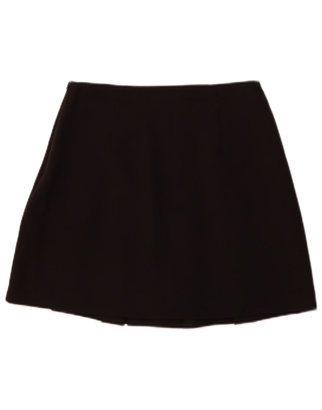 ZARA Womens Pleated Mini Skirt Small W26  Black Polyester