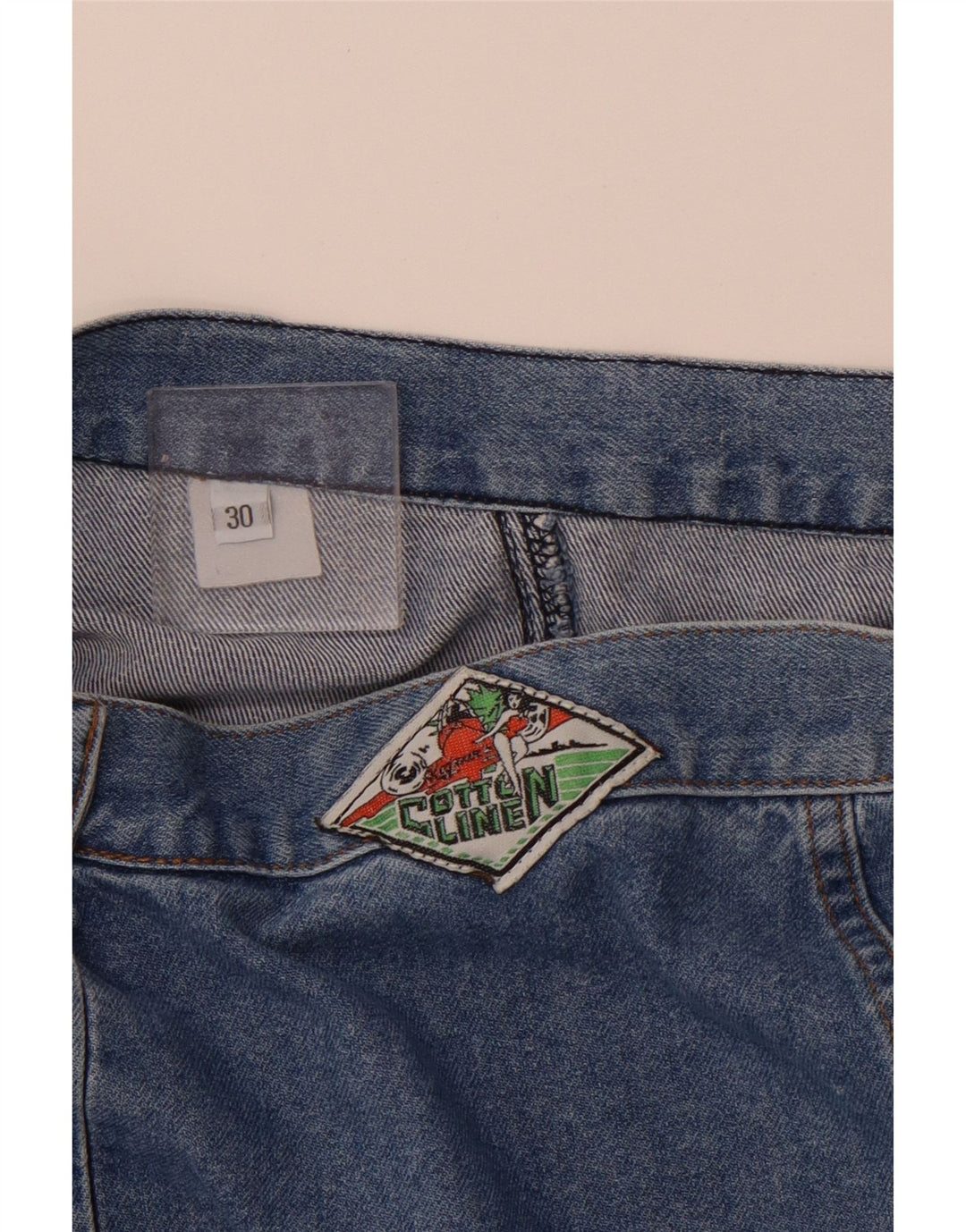 Damska spódnica jeansowa VINTAGE W30 Średni niebieski