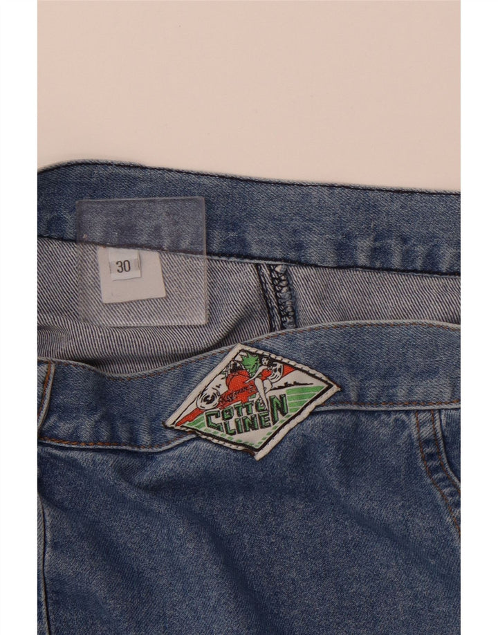 Damska spódnica jeansowa VINTAGE W30 Średni niebieski