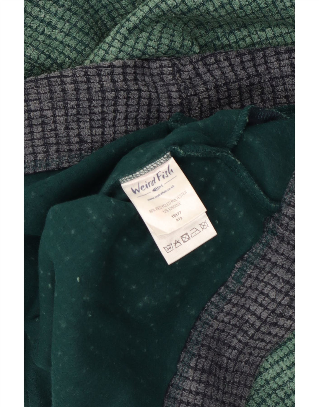 Męski sweter polarowy Weird Fish z zamkiem błyskawicznym XL, zielony, poliestrowy