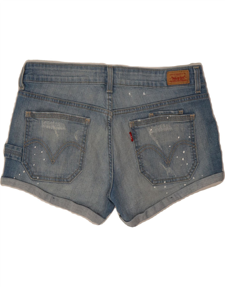 LEVI'S Womens Denim Shorts US 7 Medium W30 Blue Spotted Cotton Vintage Levi's and Second-Hand Levi's from Messina Hembry 