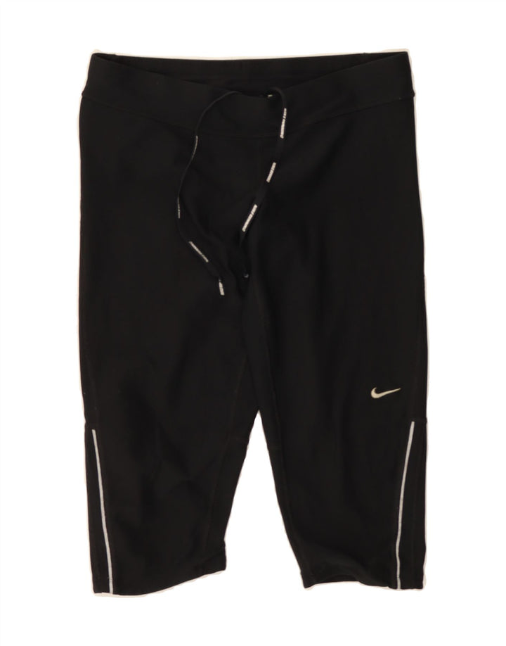 NIKE Womens Dri Fit Bermuda Sport Shorts UK 14 Medium  Black Vintage Nike and Second-Hand Nike from Messina Hembry 