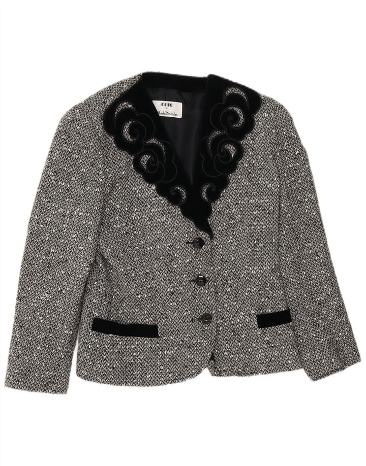 Elegancki damski zestaw spódnic zapinanych na 3 guziki, 2 częściowy IT 42 Medium W28 Szary nakrapiany