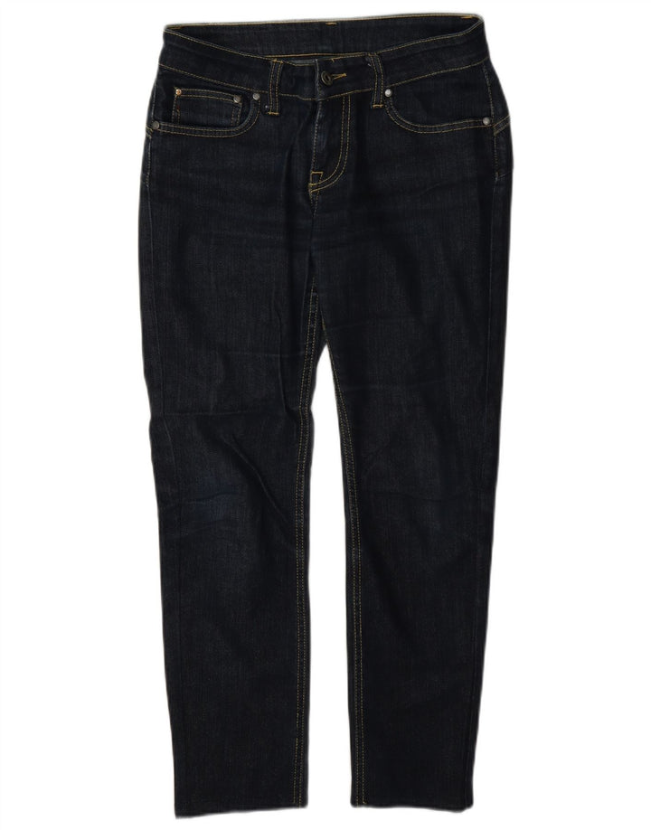 Damskie jeansy Upstar Cropped W28 L25 Granatowa bawełna