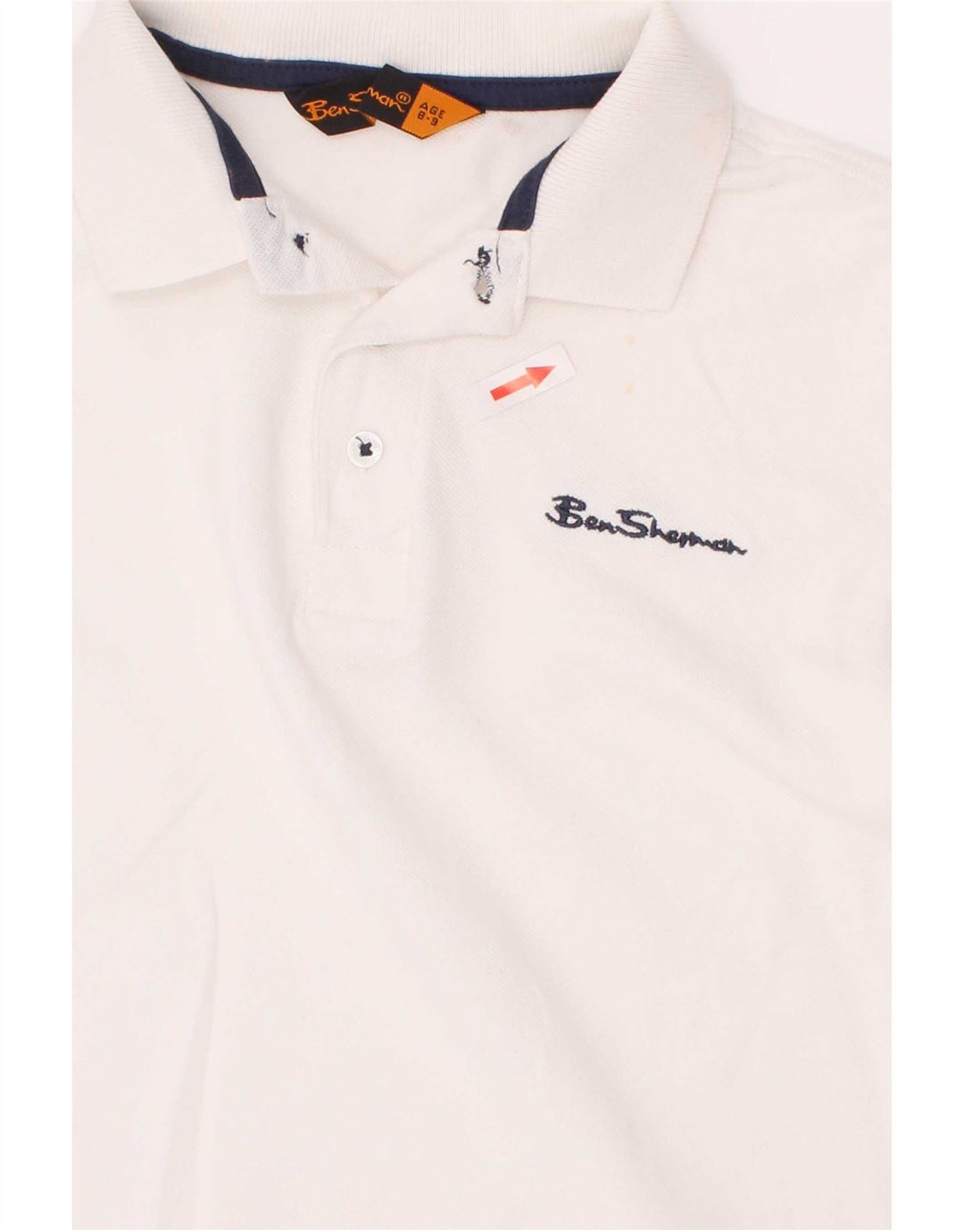 Chłopięca koszulka polo Ben Sherman, 8-9 lat, biała bawełna