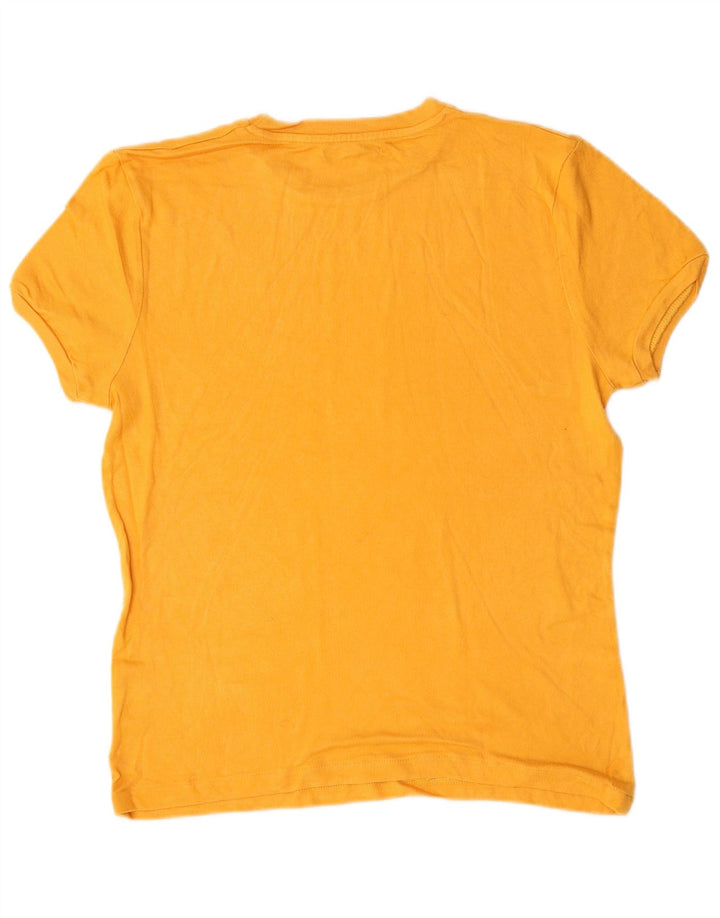 Męska koszulka T-shirt Zara, średnia żółta wiskoza