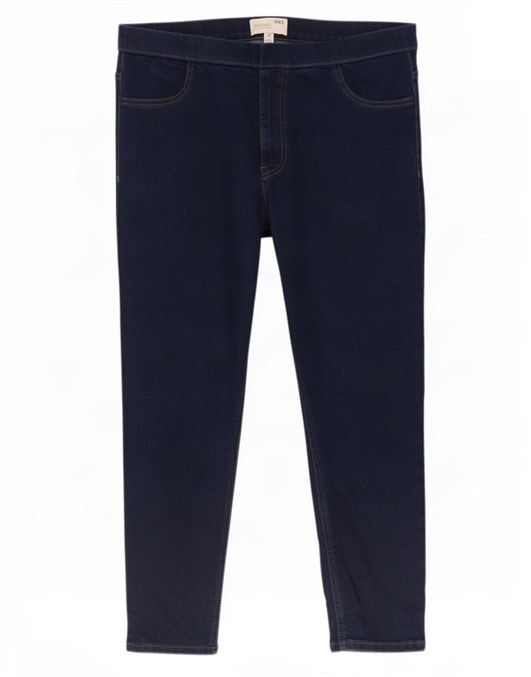 Jeansy Marks & Spencer Crop Jegging Damskie UK 20 2XL W38 L25 Granatowe