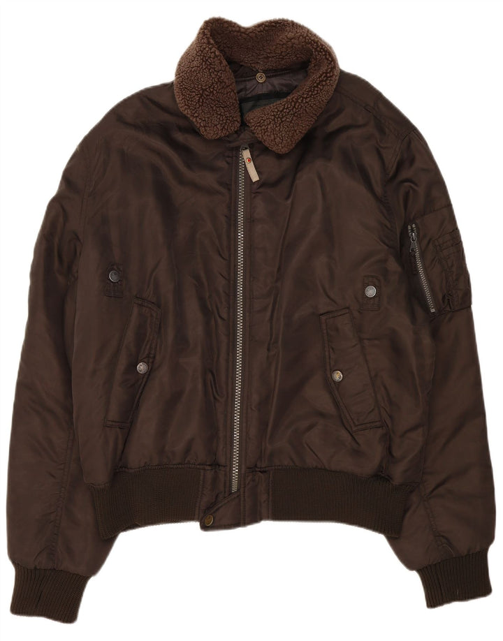 Męska kurtka bomberka Americanino UK 44 2XL Brązowy Nylon