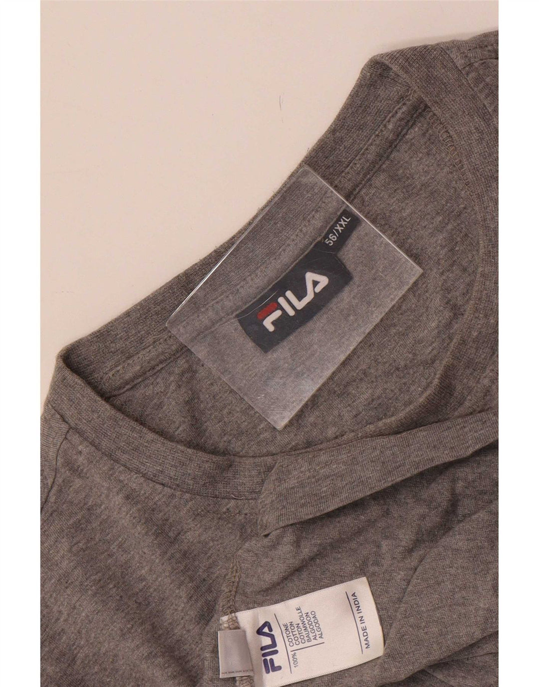T-shirt męski Fila Top IT 56 2XL Szary nakrapiany