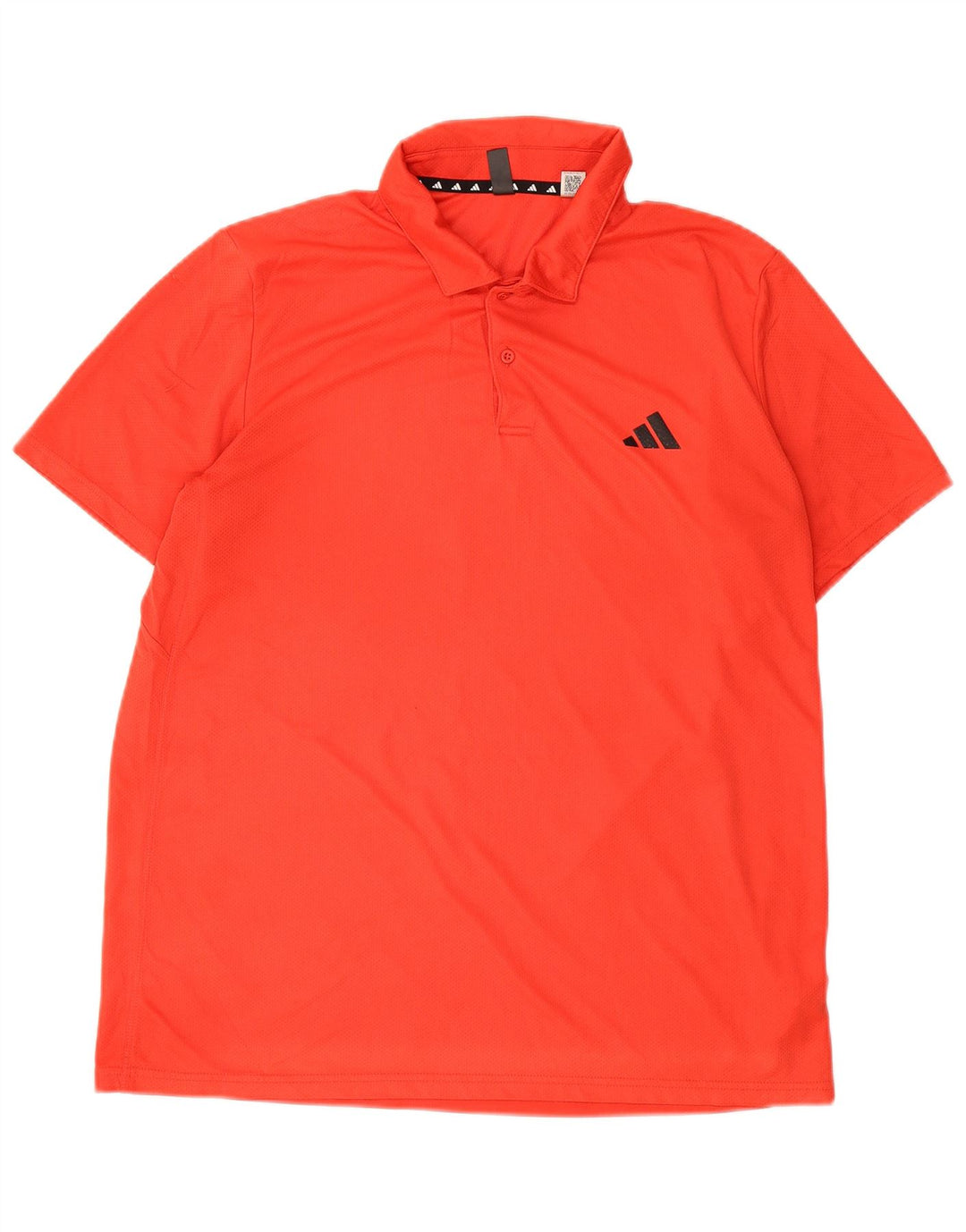 Męska koszulka polo Adidas, duża, czerwona, poliestrowa