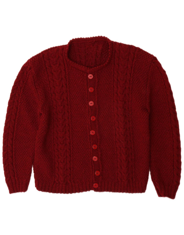 Sweter damski VINTAGE UK 14, duży, bordowy
