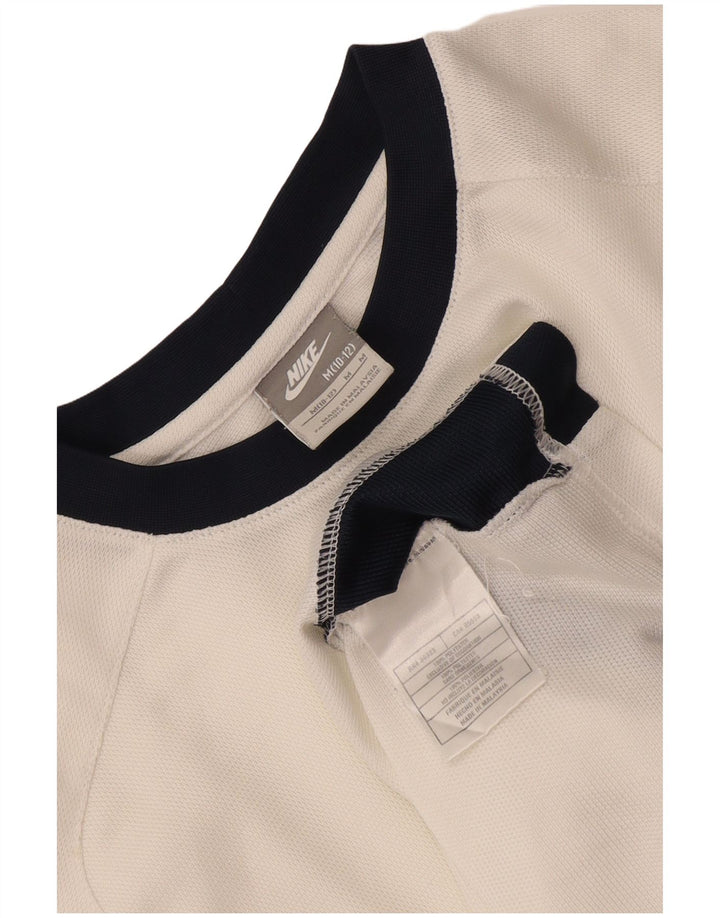 T-shirt chłopięcy Nike w wieku 10–11 lat, poliester w kolorze średniej bieli