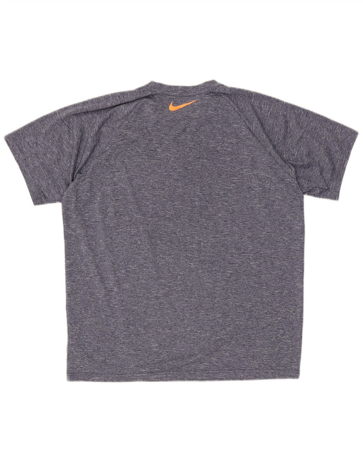 Męska koszulka Nike Dri Fit z grafiką, średnia, granatowa, nakrapiana