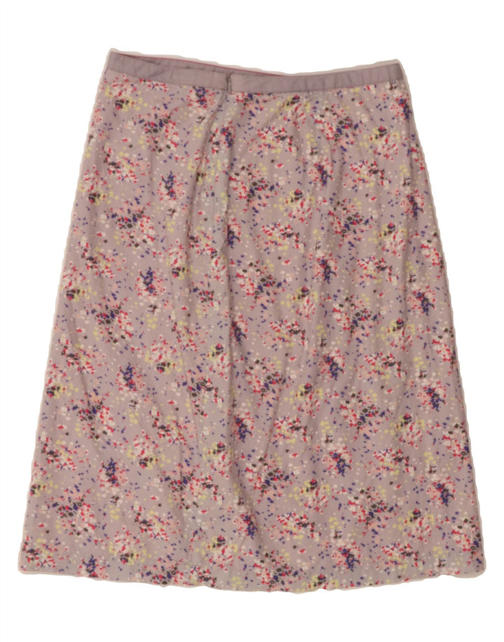 VINTAGE Womens A-Line Skirt W28 Medium Pink Flecked Cotton Vintage Vintage and Second-Hand Vintage from Messina Hembry 