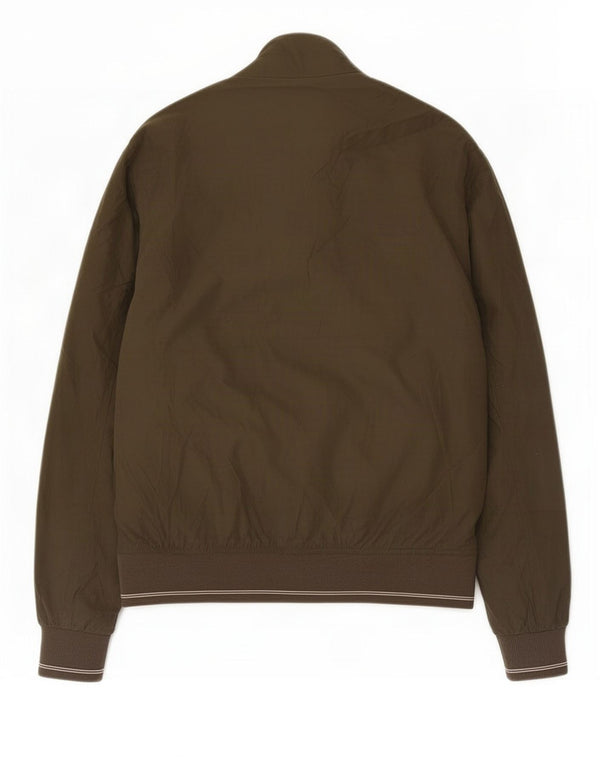 Marks & Spencer Mens Regular Fit Bomber Jacket UK 38 Medium Khaki Polyester