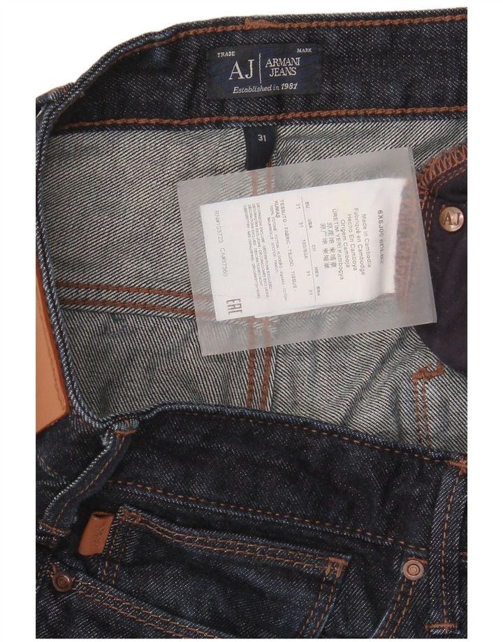 Damskie jeansy Armani Slim W31 L34 Granatowe bawełniane