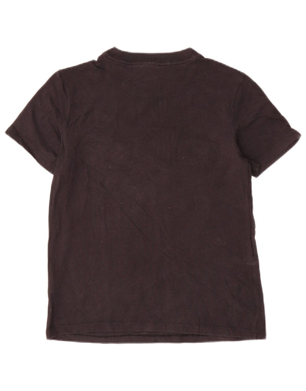 Damska koszulka z grafiką Adidas Top UK 8, mała, czarna bawełna