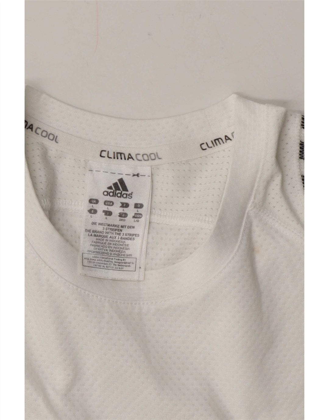 Adidas Męski T-shirt Climacool Top Duży Biały Poliester
