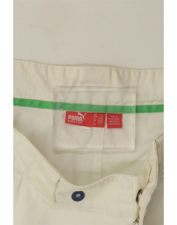 Męskie spodenki Chino Puma, duże, W34, białe