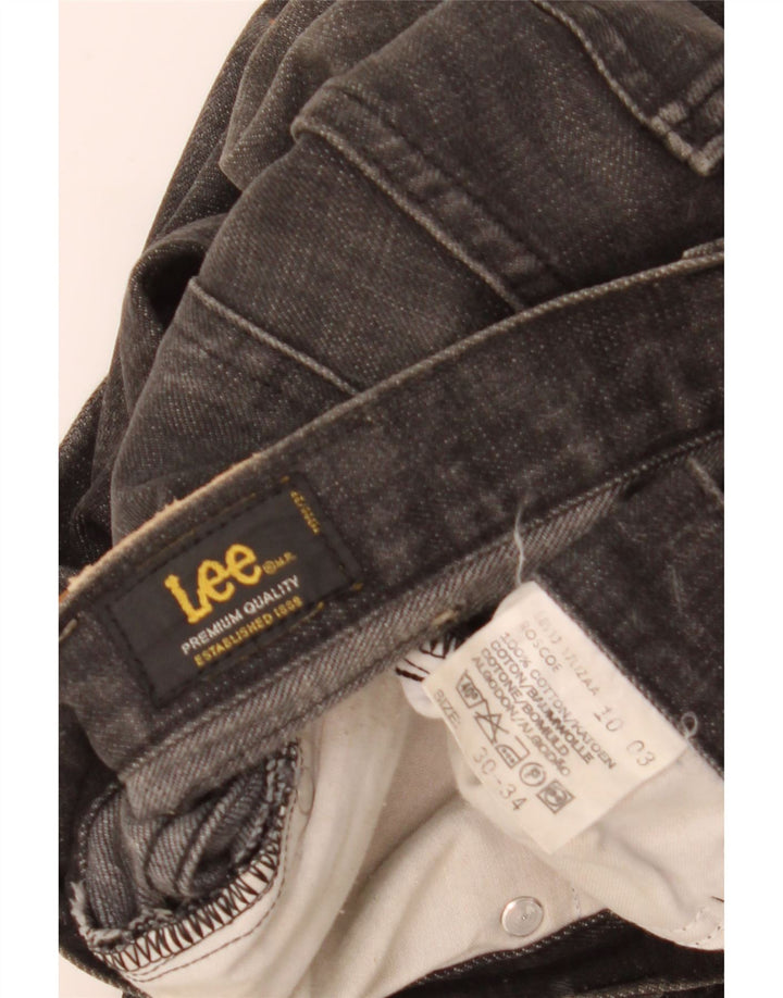 Męskie jeansy Bootcut Lee W30 L34, czarne, bawełniane