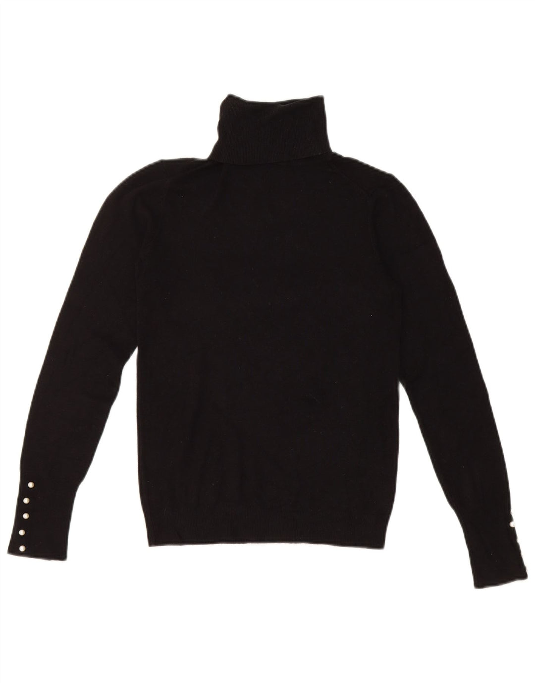 Damski sweter z golfem Zara UK 8 Small Black Wiskoza