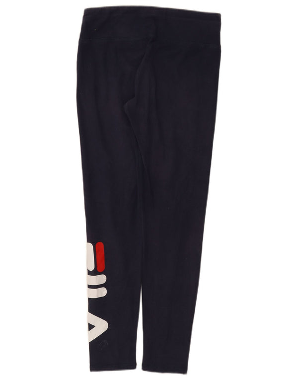 Damskie legginsy Fila Graphic UK 10 Small, granatowe, bawełniane