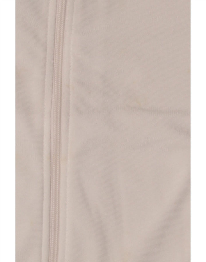 Chłopięca kurtka dresowa Adidas 11-12 lat Biały poliester z blokami kolorów