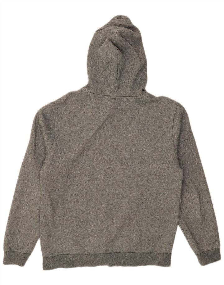 Męski sweter z kapturem Puma z grafiką, mały, szary, bawełniany