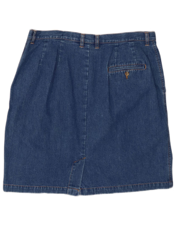 EDDIE BAUER Damska spódnica dżinsowa US 16 XL W34 Niebieska bawełna