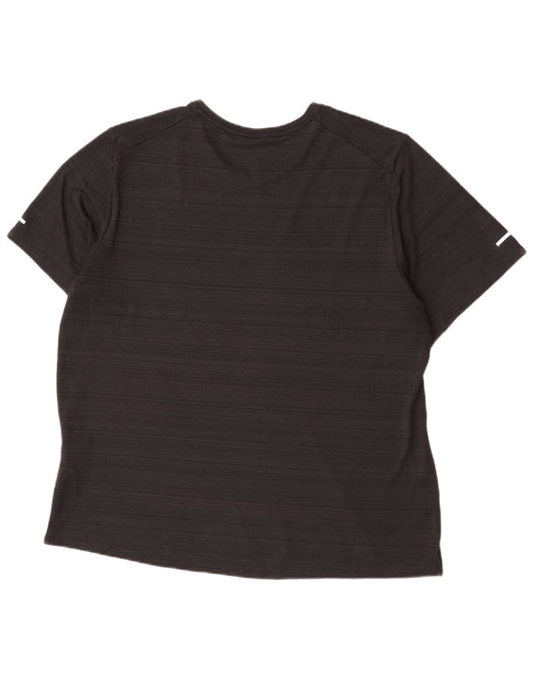 Damska koszulka Nike Dri Fit Top UK 18 XL, poliester w czarne paski