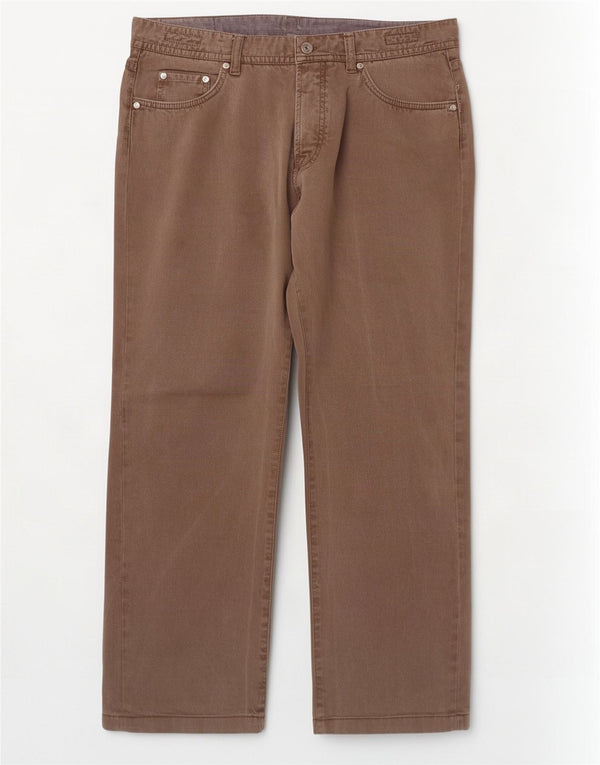 Męskie proste dżinsy Massimo Dutti EU 48 XL W38 L29 Brązowe