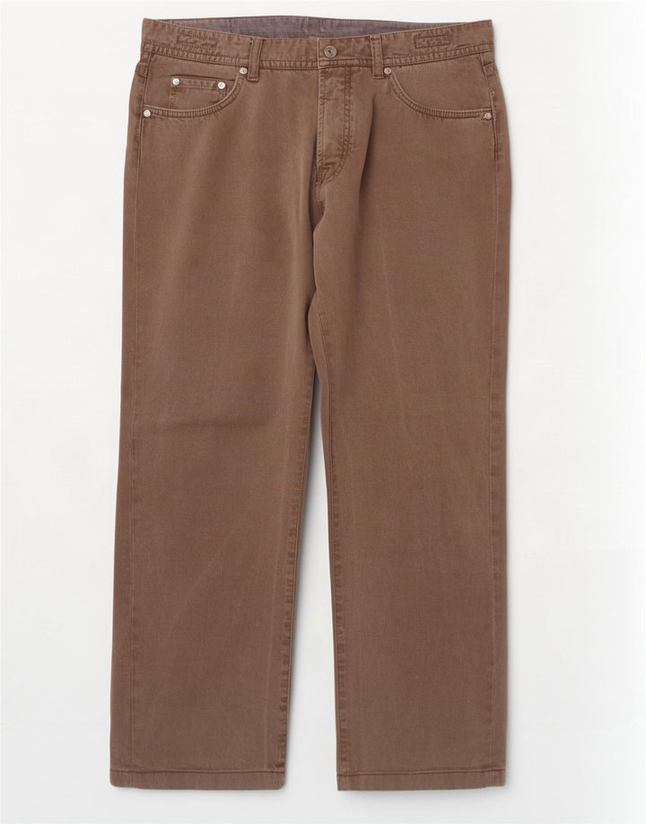 Męskie proste dżinsy Massimo Dutti EU 48 XL W38 L29 Brązowe