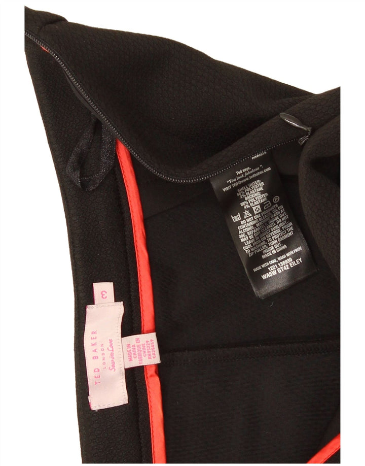 Damskie spodnie typu skinny casual Ted Baker, rozmiar 3, średnie, W29 L28, czarne