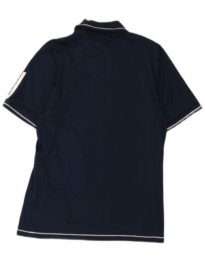 Męska koszulka polo Adidas Climacool, mała, granatowa, z poliestru