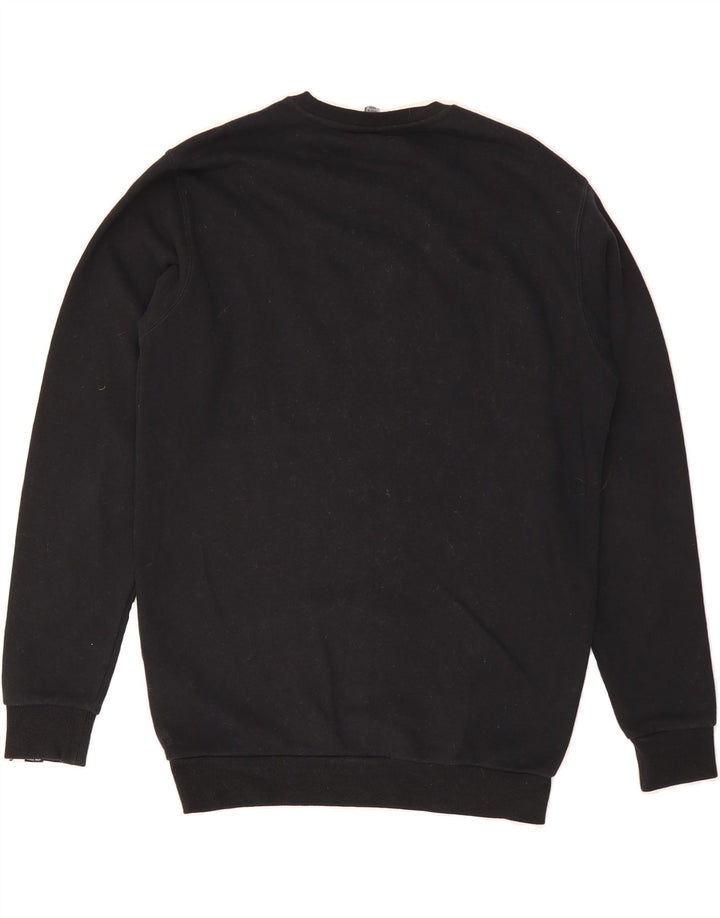 ELLESSE Mens Graphic Sweatshirt Jumper Small Black Cotton Vintage Ellesse and Second-Hand Ellesse from Messina Hembry 