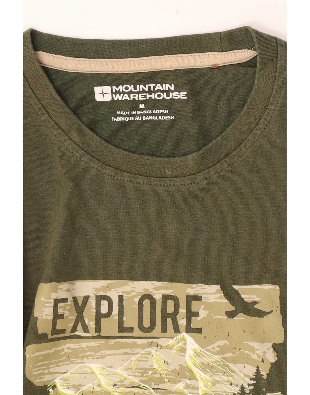 Męski T-shirt z grafiką Mountain Warehouse, średni zielony