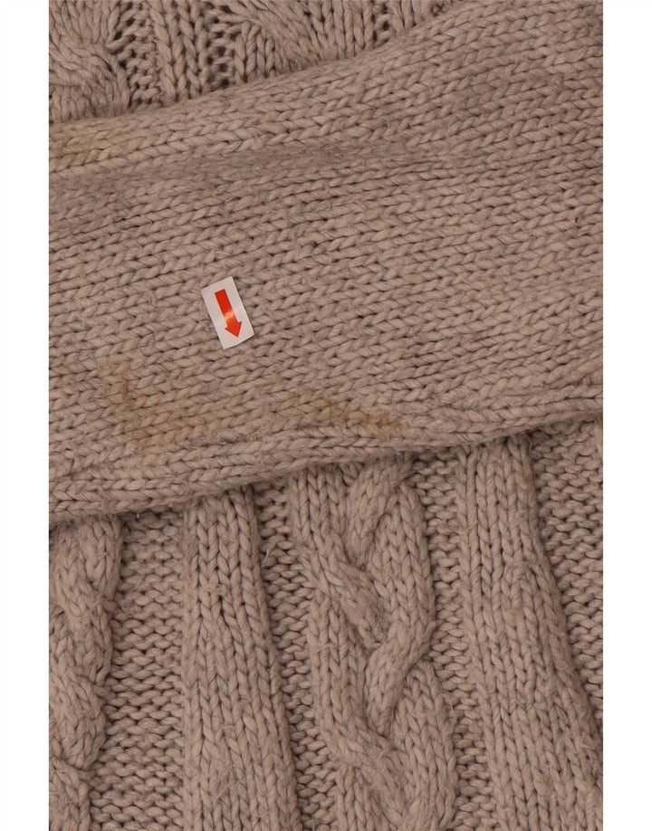 Marks & Spencer Damski sweter z golfem UK 10, mały, szary, akrylowy