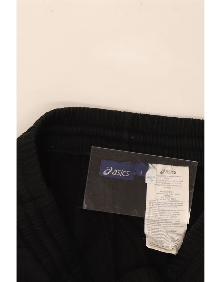 ASICS Womens Tracksuit Trousers UK 8 Small  Black Cotton Vintage Asics and Second-Hand Asics from Messina Hembry 