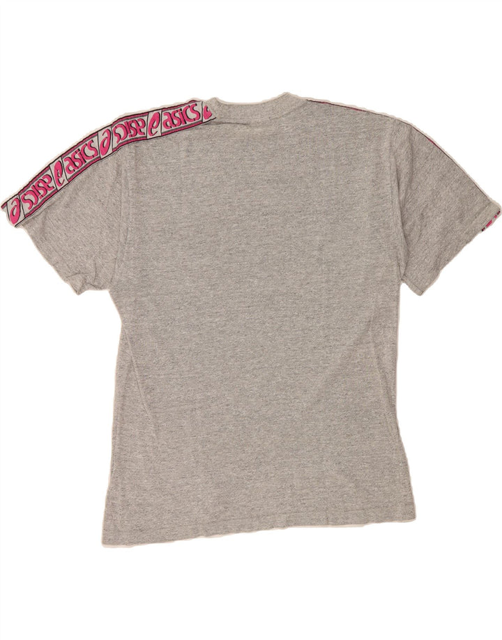 ASICS Mens Graphic T-Shirt Top Medium Grey Cotton Vintage Asics and Second-Hand Asics from Messina Hembry 