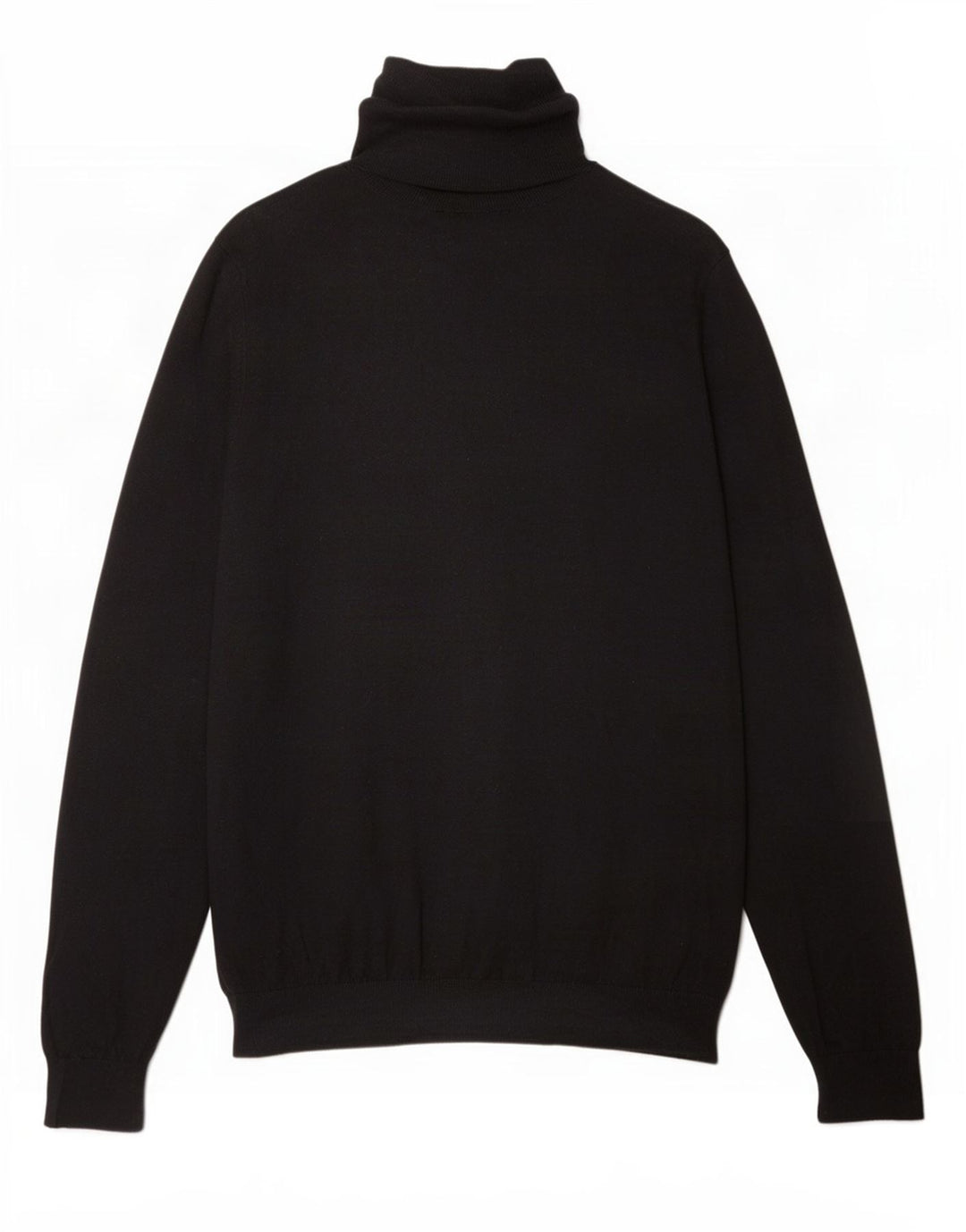 Sweter damski Massimo Dutti z wywijanym dekoltem UK 16, duży, czarny, bawełniany