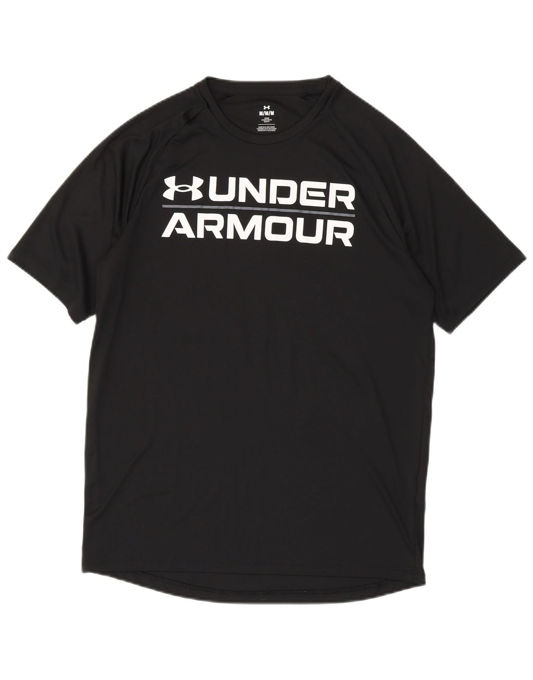 Męska koszulka z grafiką Under Armour, średni czarny poliester
