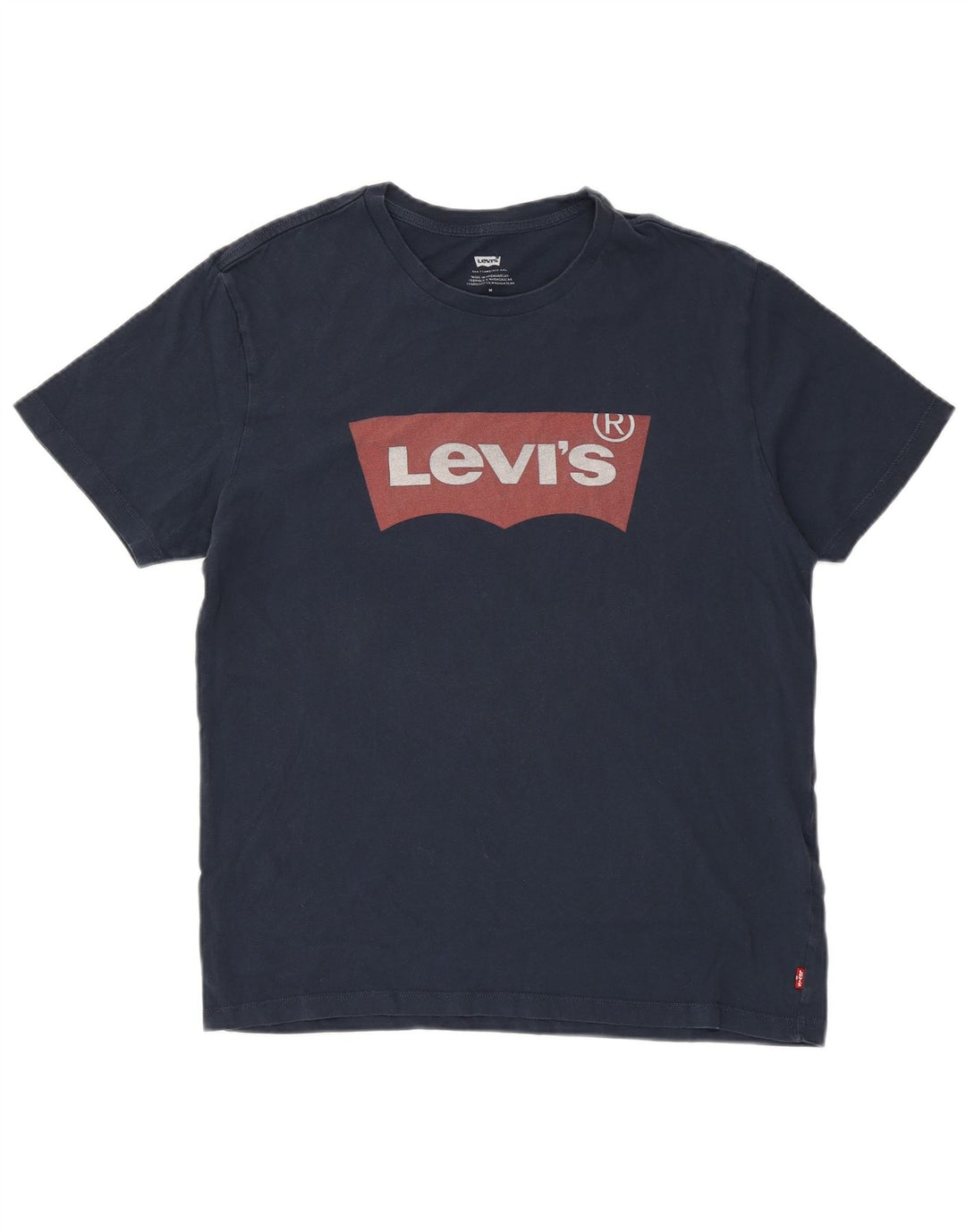Męski T-shirt z grafiką LEVI'S, średni, granatowy, bawełniany