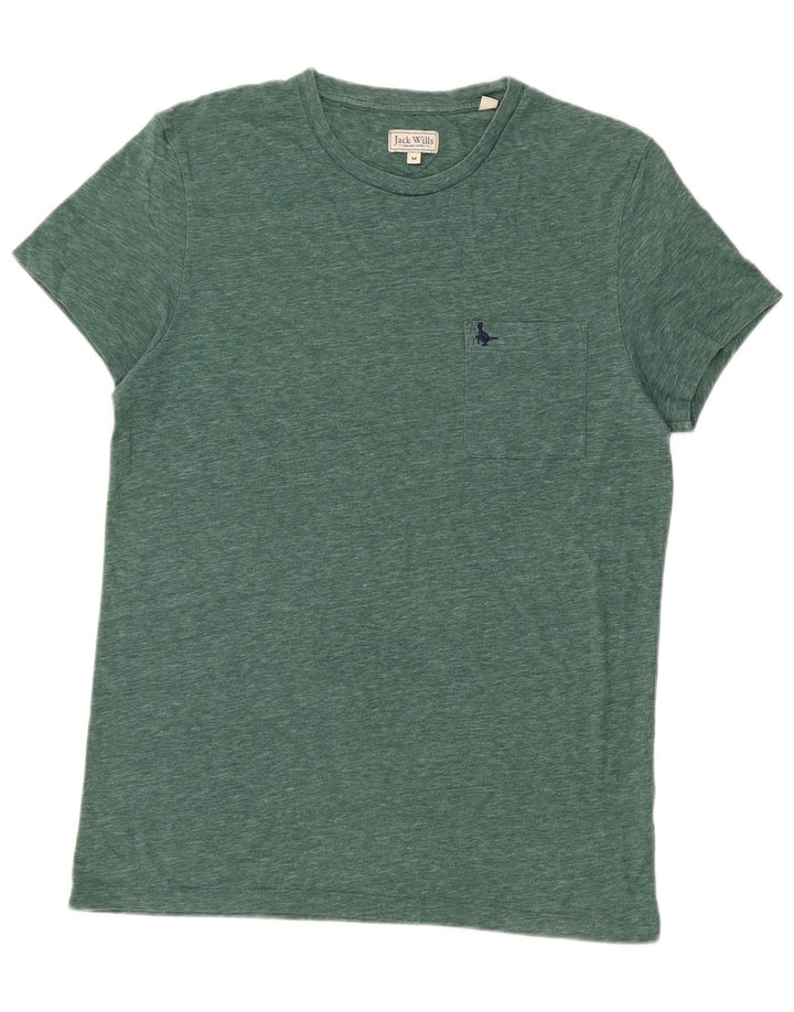 T-shirt męski Jack Wills, bawełniany, średniej wielkości, w zielone plamki