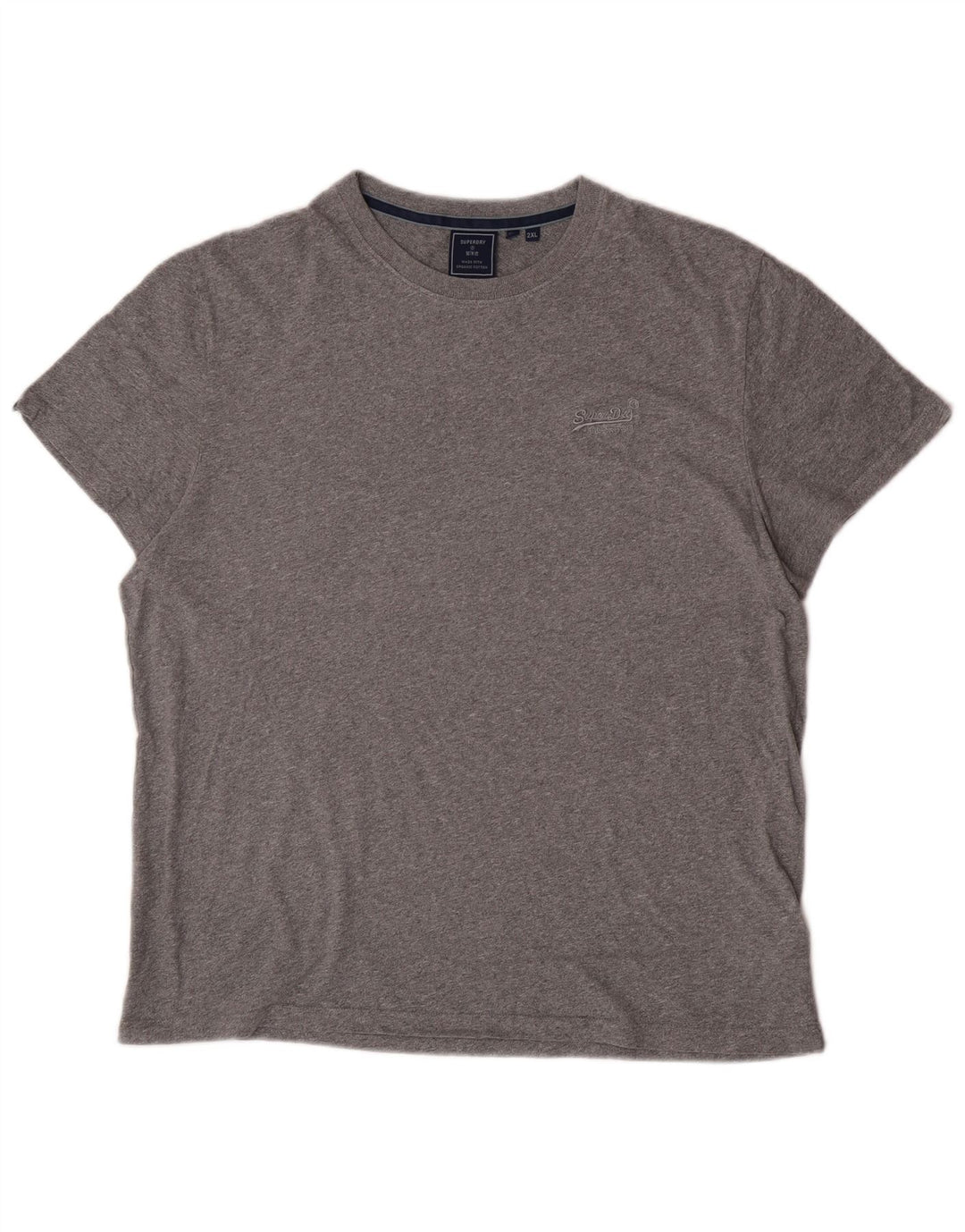 T-shirt damski Superdry Top 2XL, szary, bawełniany
